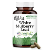 Wild & Organic White Mulberry Leaf Capsules bottle front view
