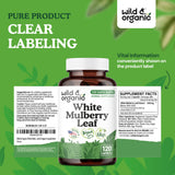 Wild & Organic White Mulberry Leaf Capsules packaging details