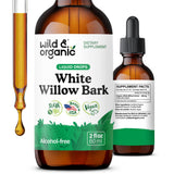 Wild & Organic White Willow Bark Tincture 2 fl. oz. front view