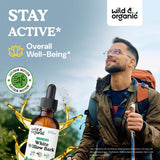 Wild & Organic White Willow Bark Tincture bottle with dropper
