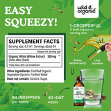 Wild & Organic White Willow Bark Tincture ingredients list