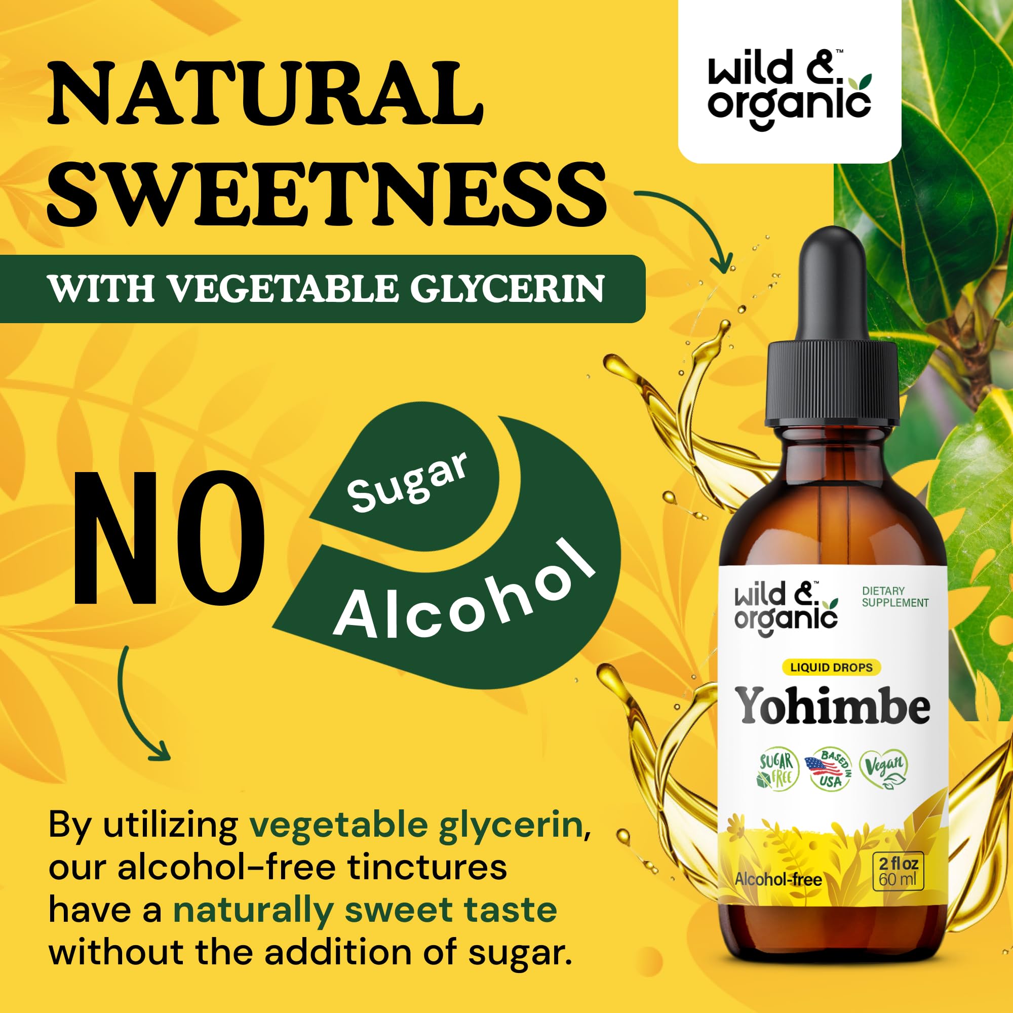 Wild & Organic Yohimbe Drops 250mg back view