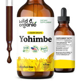 Wild & Organic Yohimbe Drops 4 fl. oz. bottle front view
