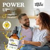Wild & Organic Yohimbe Drops label close-up
