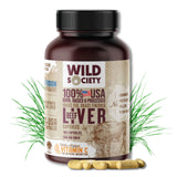 WILD SOCIETY Beef Liver Capsules 3000MG front view with packaging