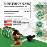 WILDFIELD HERBS Mugwort Herb Drops 209g label close-up