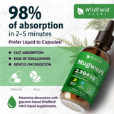 WILDFIELD HERBS Mugwort Herb Drops 209g packaging