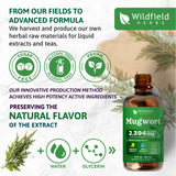 WILDFIELD HERBS Mugwort Herb Drops 209g with water