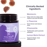 WILE Deep Sleep Gummies with melatonin ingredients list