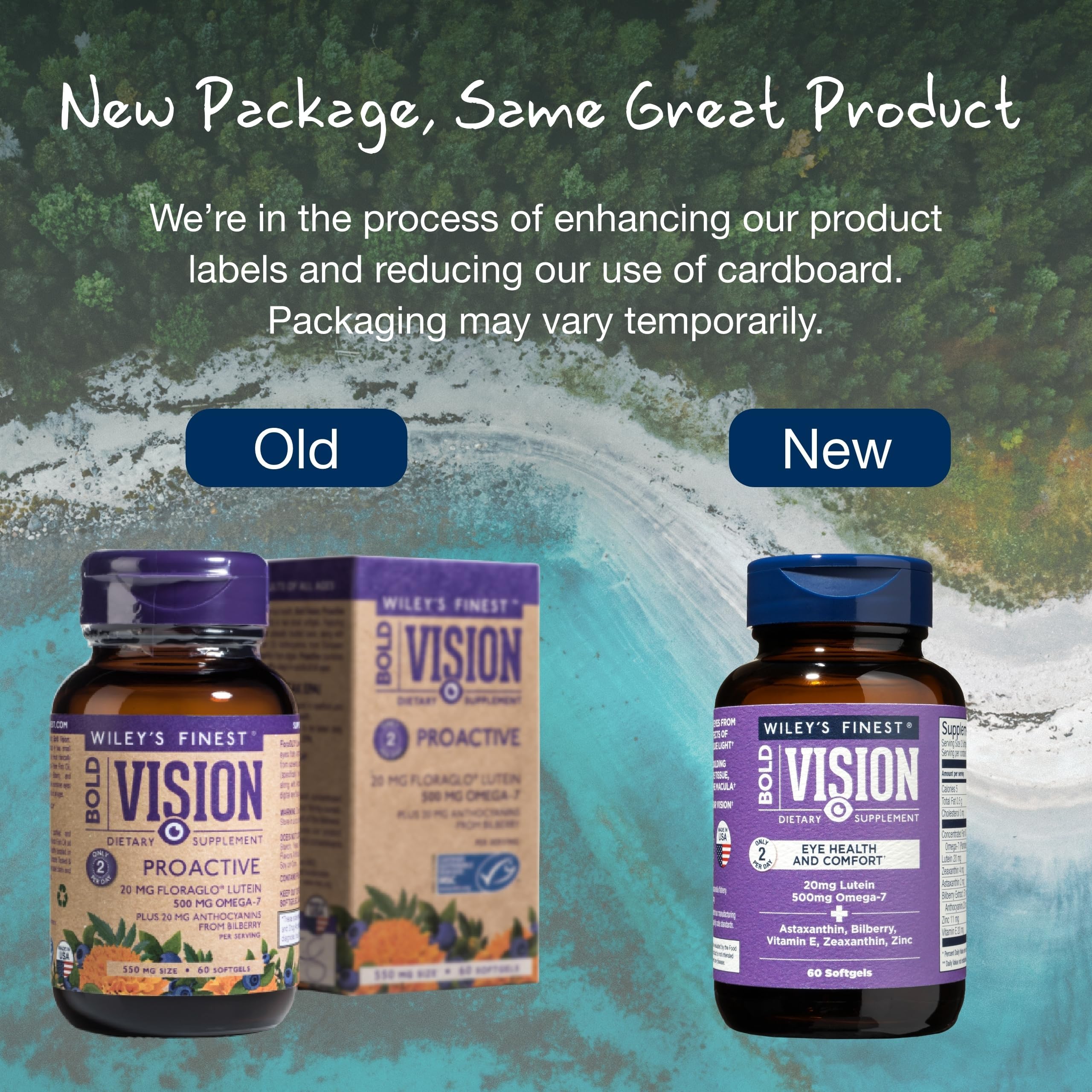 Wiley's Finest Bold Vision Omega-7 Fish Oil Supplement lifestyle scene