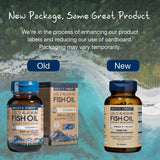Wiley's Finest Omega-3 Fish Oil bottle with fresh ingredients