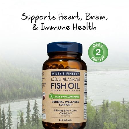 Wiley's Finest Omega-3 Fish Oil Easy Swallow Minis side view