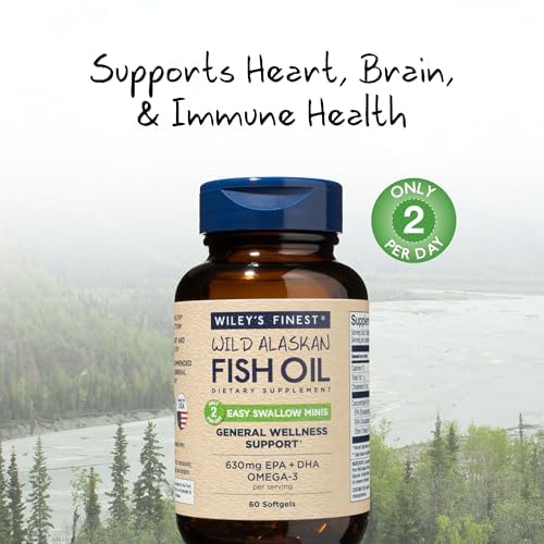 Wiley's Finest Omega-3 Fish Oil Easy Swallow Minis softgel close-up