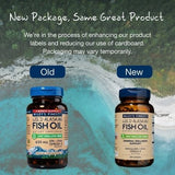 Wiley's Finest Omega-3 Fish Oil Easy Swallow Minis with a glass of water