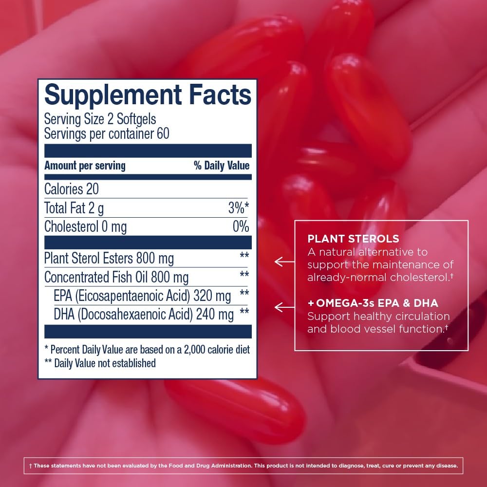 Wiley's Finest Omega-3 Fish Oil Softgels 800mg back view with nutritional information