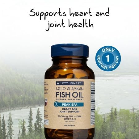 Wiley's Finest Omega-3 Fish Oil Supplement 1000mg capsule close-up