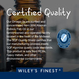 Wiley's Finest Omega-3 Fish Oil Supplement 1000mg ingredients list