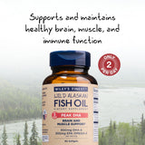 Wiley's Finest Omega-3 Fish Oil Supplement 900mg capsule close-up