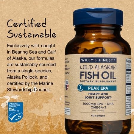 Wiley's Finest Omega-3 Fish Oil Supplement packaging