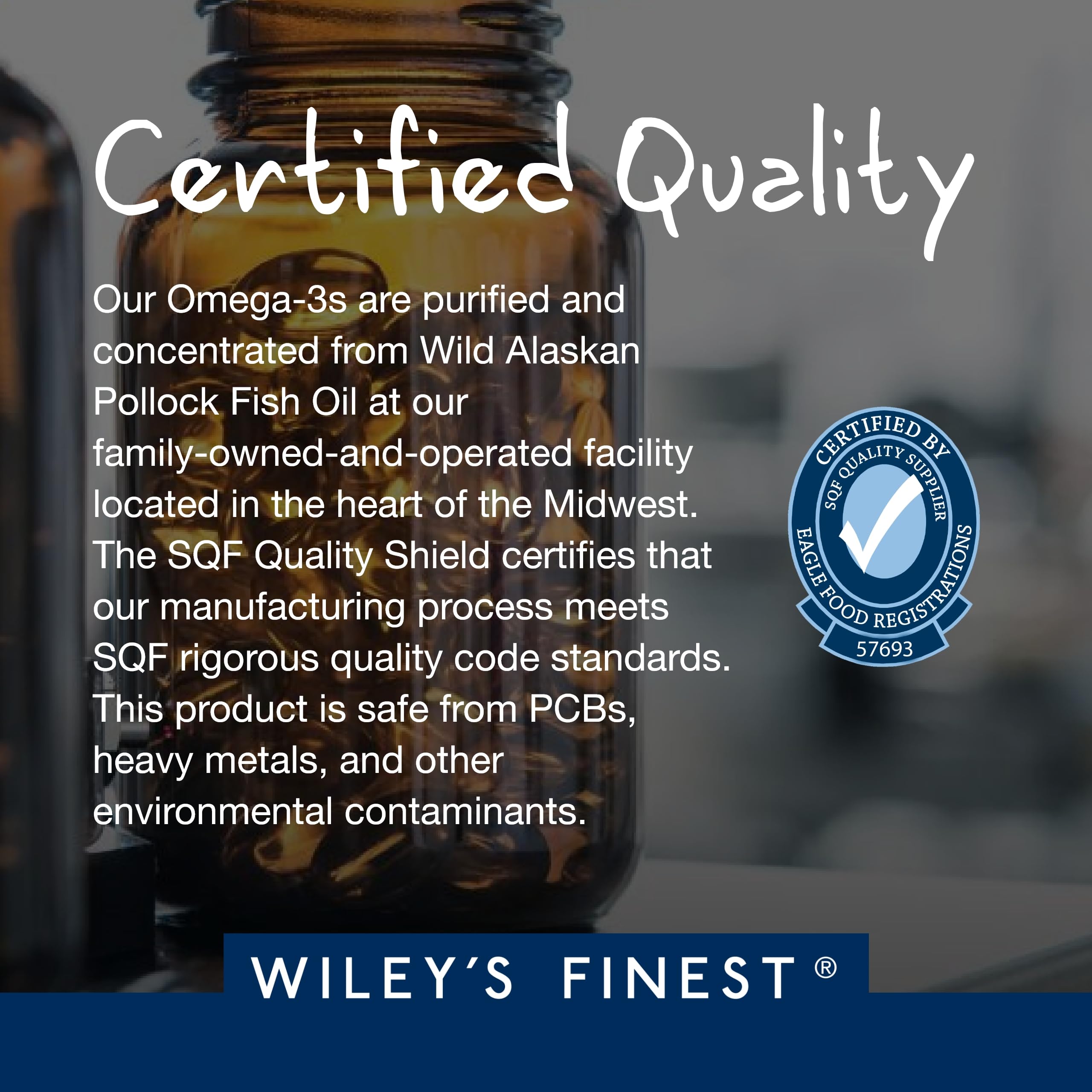Wiley's Finest Omega-3 Fish Oil Supplement packaging