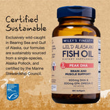 Wiley's Finest Peak DHA Omega-3 Fish Oil Supplement ingredients list