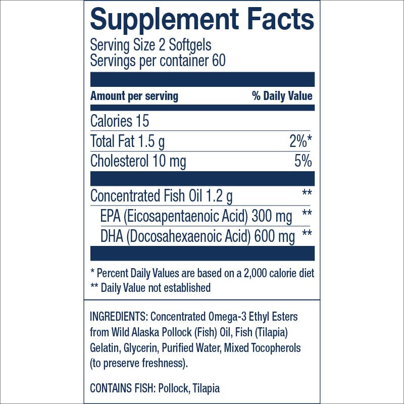 Wiley's Finest Prenatal DHA Omega-3 Fish Oil 900mg softgels packaging
