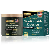 Willbin Resveratrol 900mg NAD+ Formula bottle front view