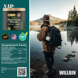Willbin Resveratrol 900mg NAD+ Formula side view with capsules