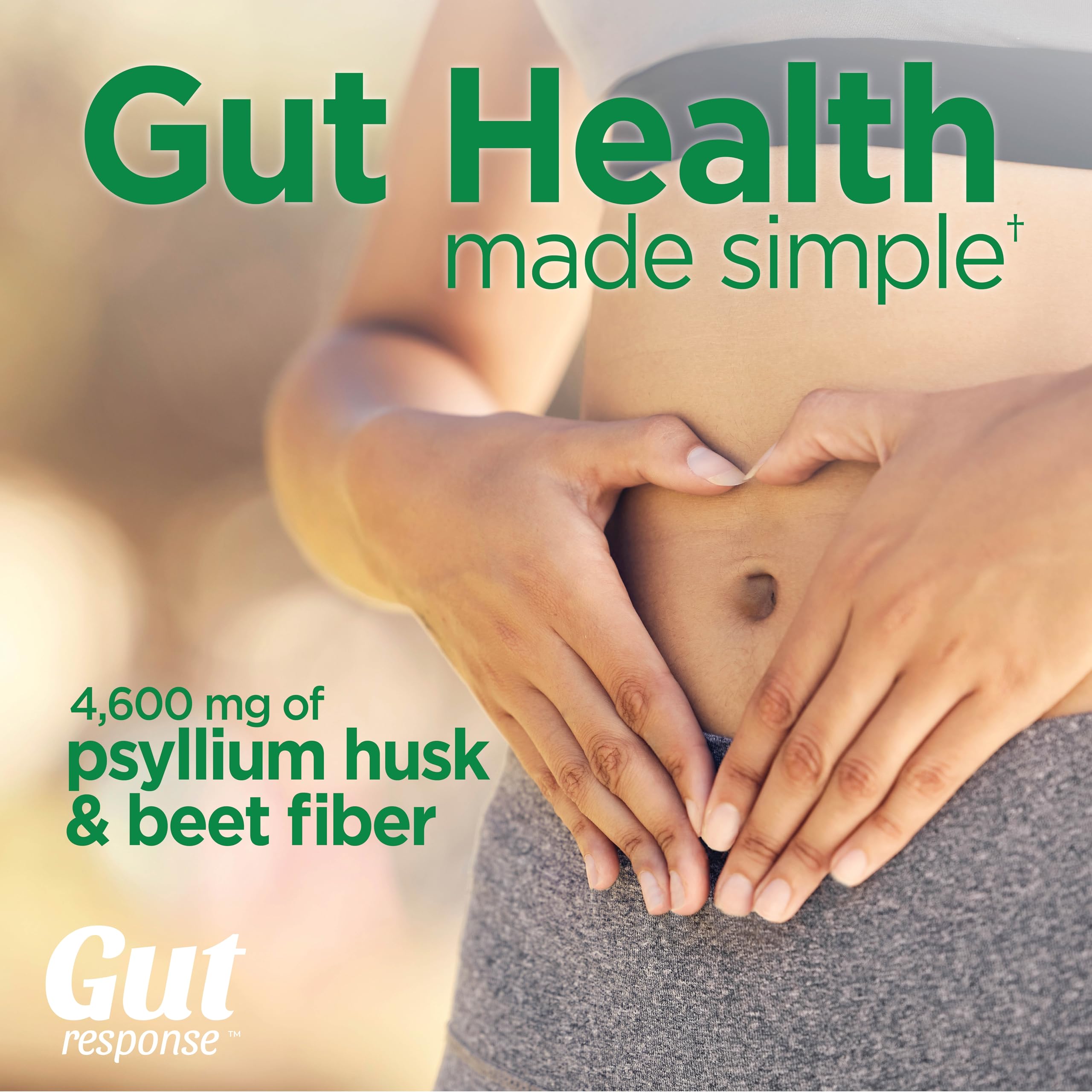 Windmill Gut Response CleanSweep 500mg psyllium capsules open bottle