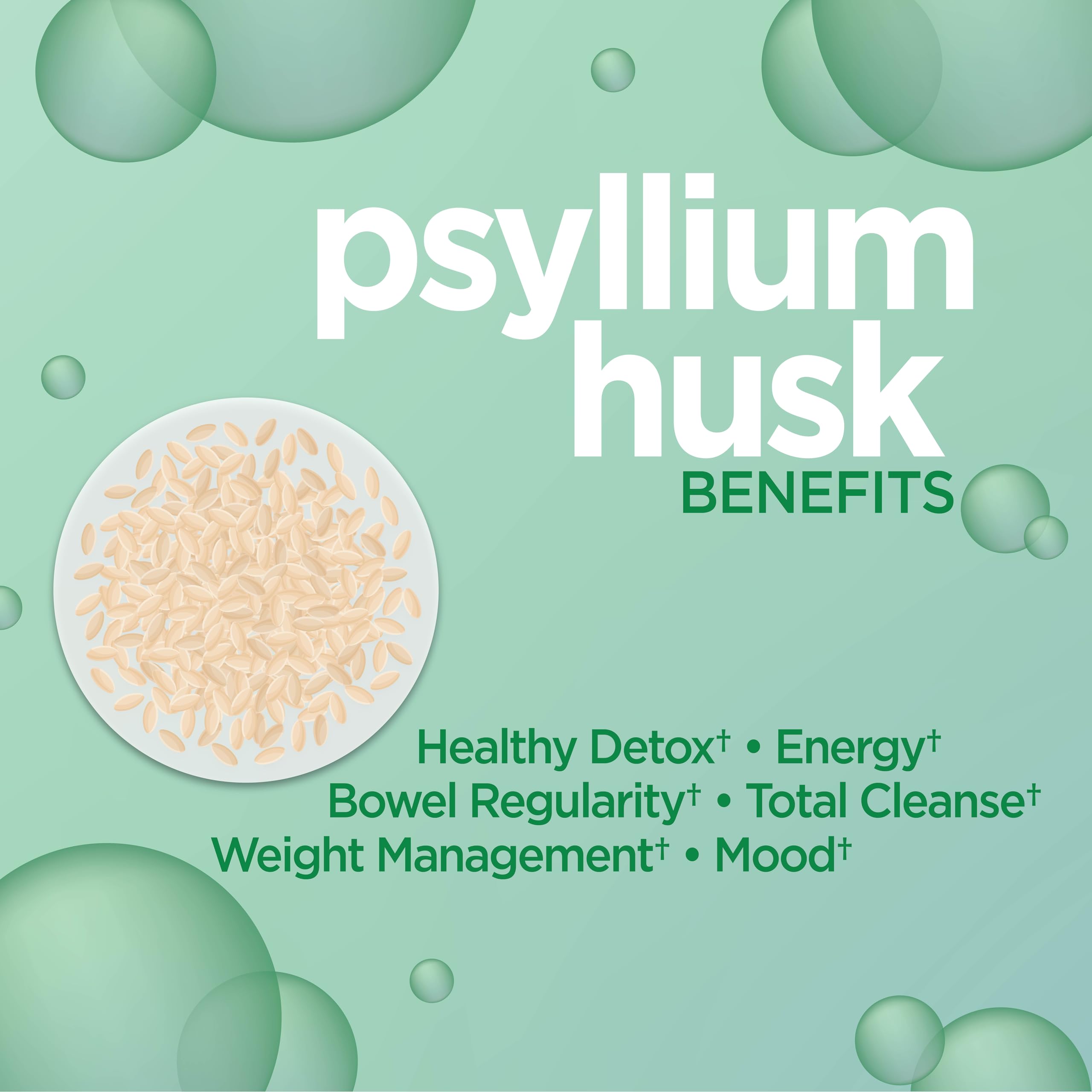 Windmill Gut Response CleanSweep 500mg psyllium capsules with ingredients