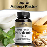 Windmill Melatonin 10 mg Timed Release Tablets side view