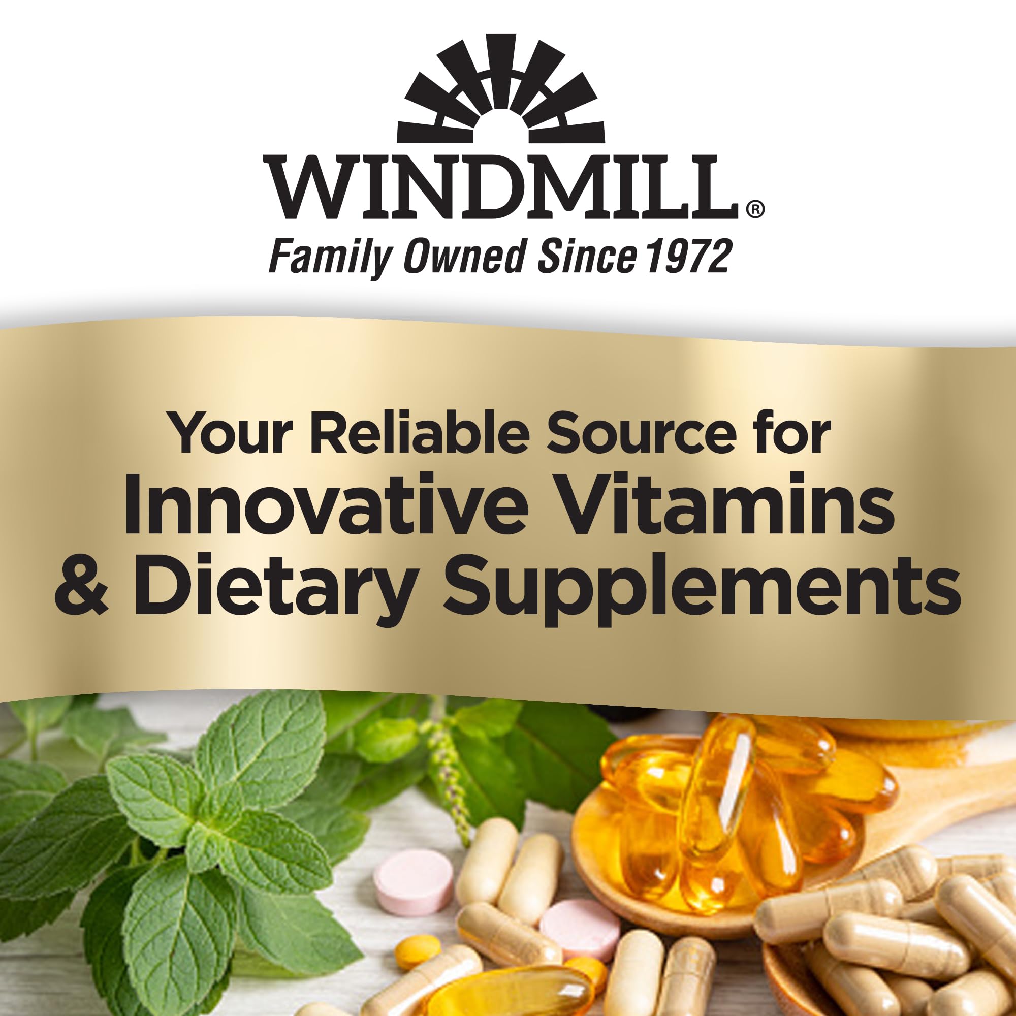 Windmill Melatonin 10 mg Timed Release Tablets with ingredients list
