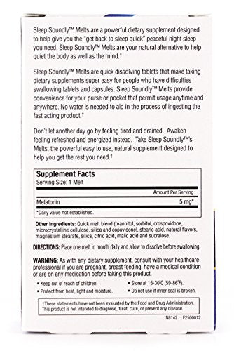 Windmill Sleep Soundly Melatonin Melts 5mg Berry Flavour packaging