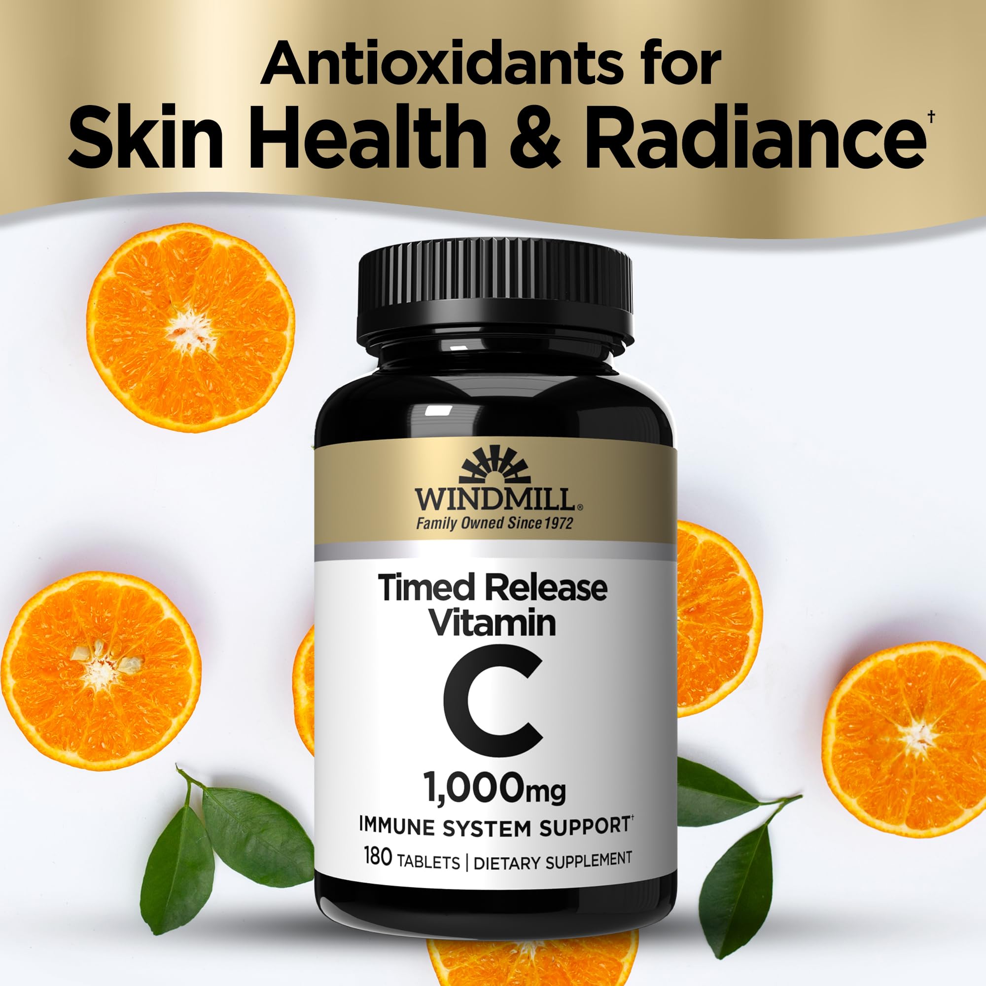 Windmill Vitamin C 1,000mg Time Released tablet close-up