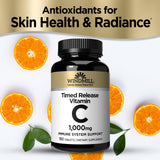 Windmill Vitamin C 1,000mg Time Released tablet close-up