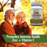 Windmill Zinc Lozenges cherry flavour lozenges close-up