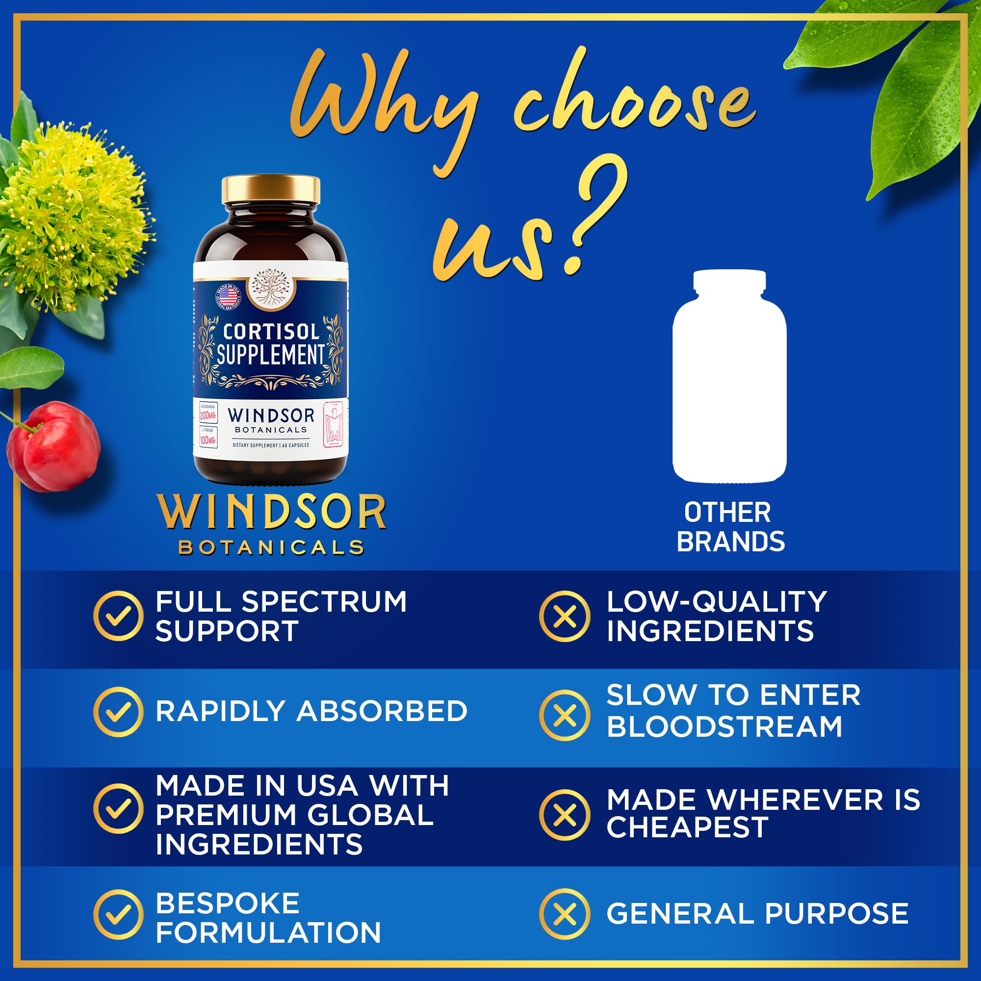 WINDSOR BOTANICALS Adrenal Extracts packaging details