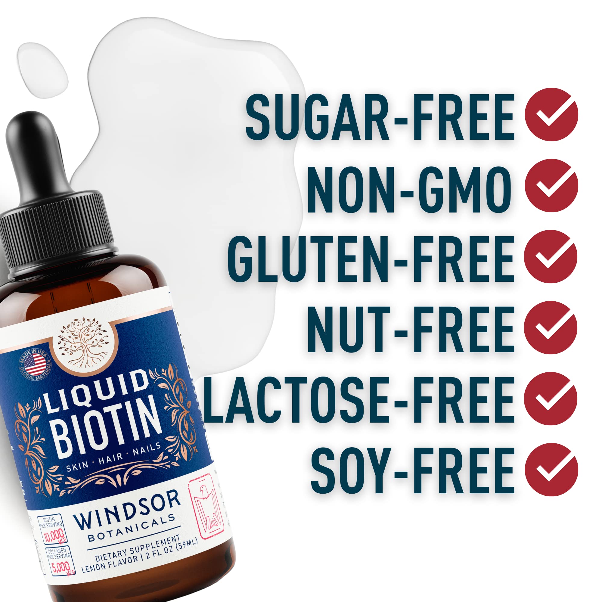 WINDSOR BOTANICALS Biotin Liquid Drops lifestyle scene