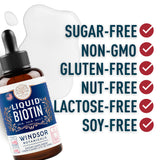 WINDSOR BOTANICALS Biotin Liquid Drops lifestyle scene