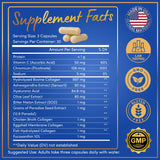 WINDSOR BOTANICALS Collagen Complex side view with capsule