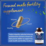 WINDSOR BOTANICALS Male Fertility Support Prenatal Vitamins bottle with label