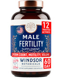 WINDSOR BOTANICALS Male Fertility Support Prenatal Vitamins front view
