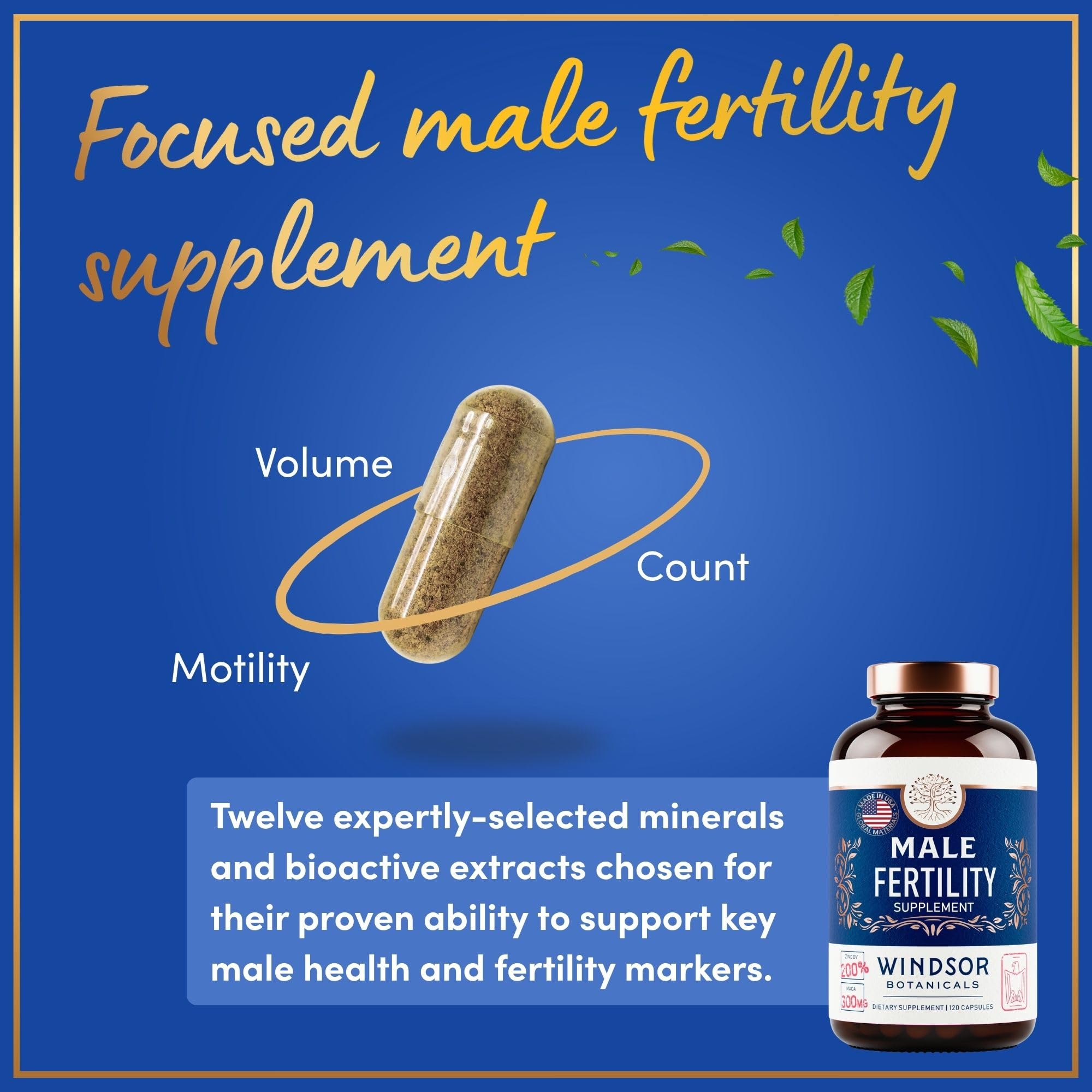 WINDSOR BOTANICALS Prenatal Vitamins ingredients list on packaging