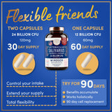 WINDSOR BOTANICALS Probiotic Capsules opened with a few capsules