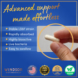 WINDSOR BOTANICALS Probiotic Capsules with measuring spoon