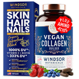 WINDSOR BOTANICALS Vegan Collagen Tablets front view