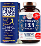 WINDSOR BOTANICALS Vegan Iron Supplement bottle front view