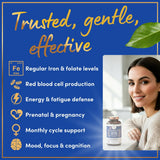 WINDSOR BOTANICALS Vegan Iron Supplement side view