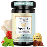 Winged Happy Her Gummies front view with packaging