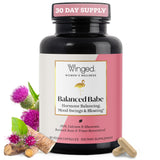 Winged Wellness Balanced Babe Capsules front view with packaging